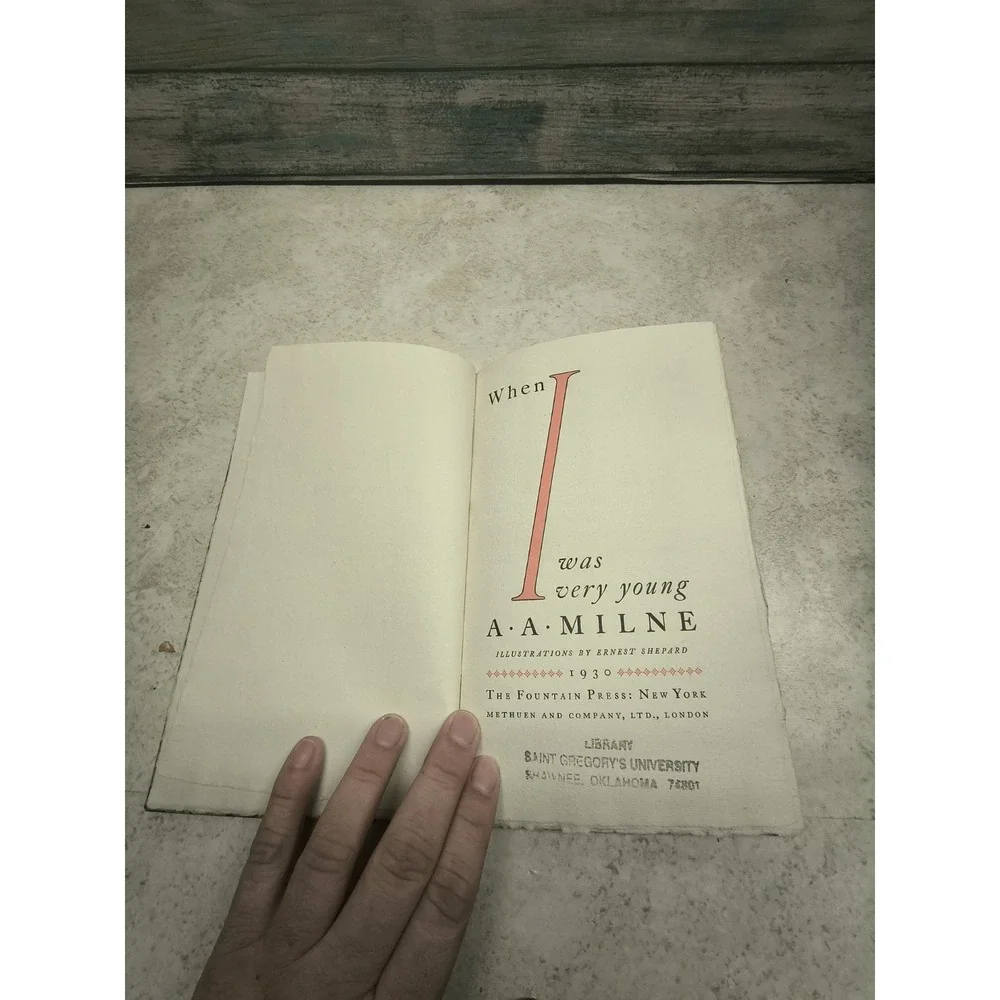 SIGNED A.A. Milne 1930 Limited Ed. #585/842 When I Was Very‎ Young